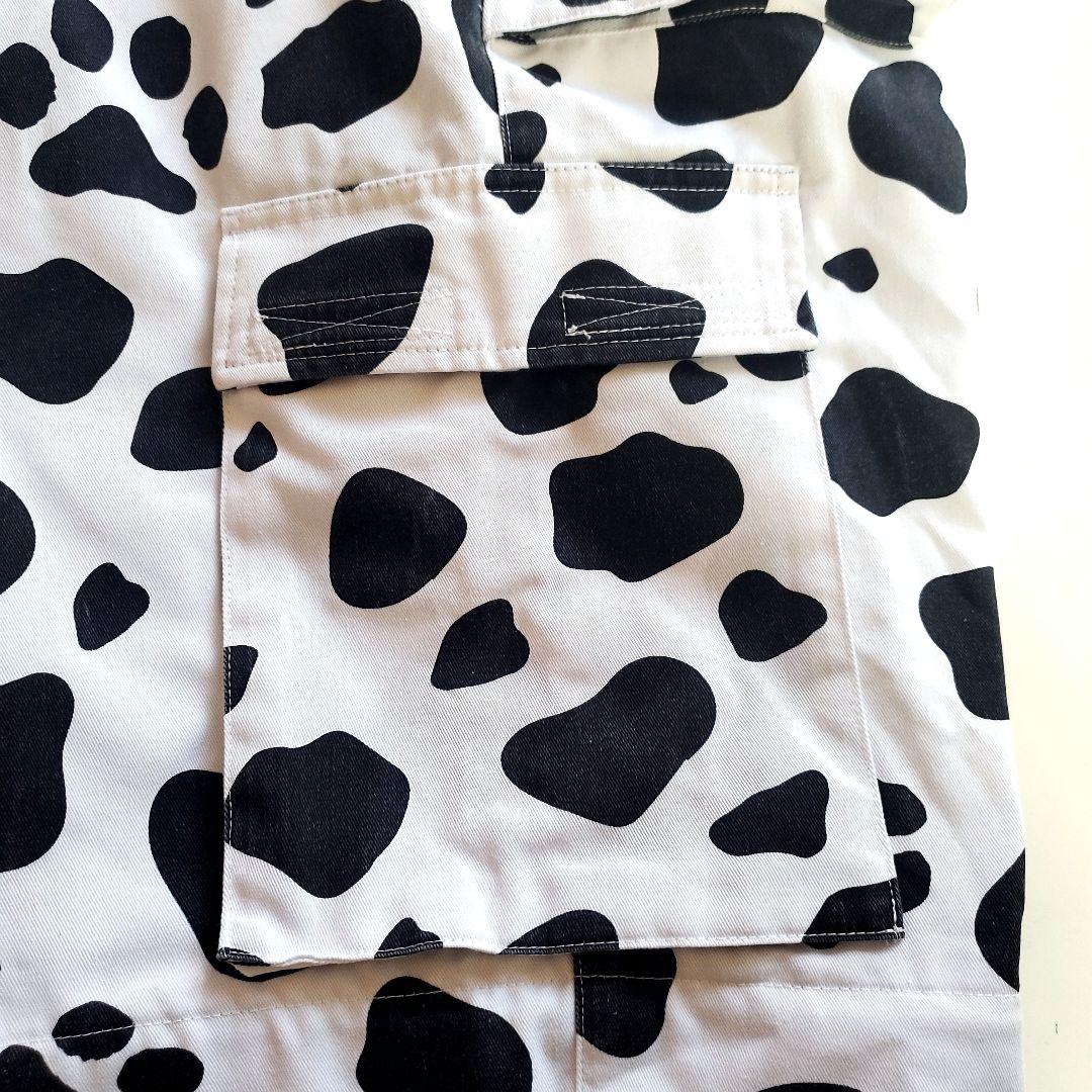 DUALISM × GALFY　ブーメランとダルメシアンのカーゴパンツ　白　希少