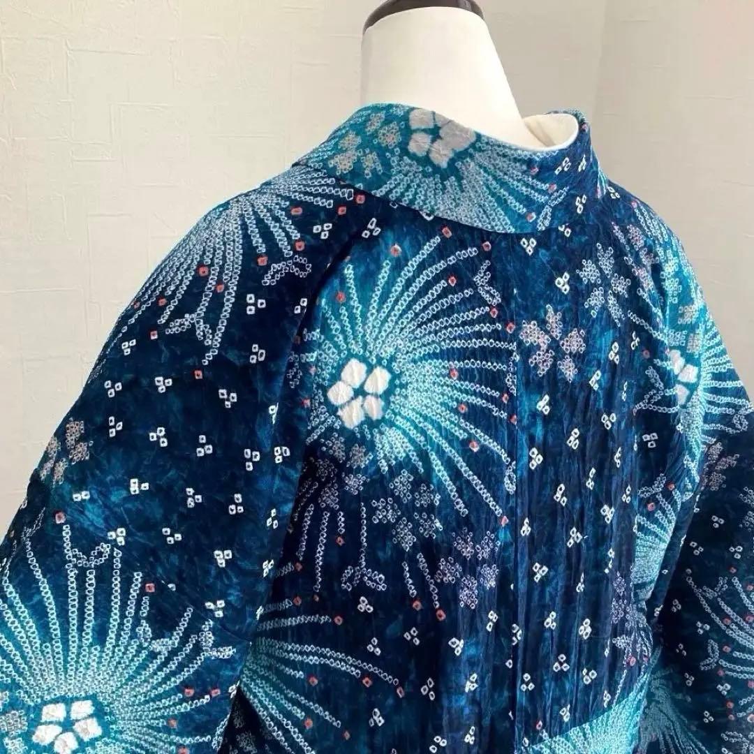 chisa 有松絞り・有松鳴海絞り やまと誂　身丈164cm上質N7-28