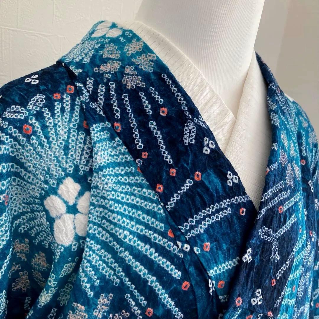 chisa 有松絞り・有松鳴海絞り やまと誂　身丈164cm上質N7-28