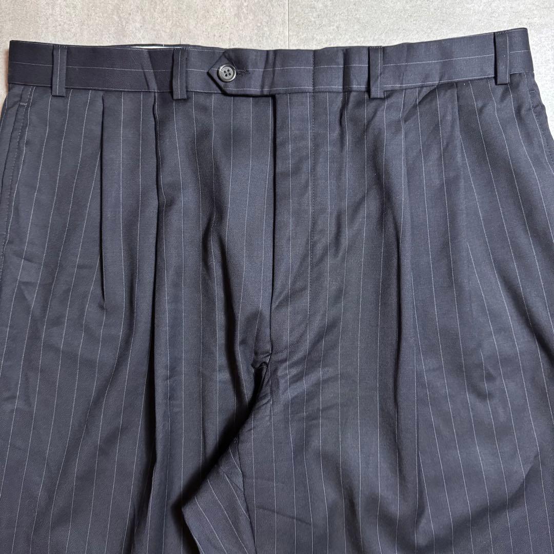 希少【90's】ローレンラルフローレン　ワイドストライプスラックス　W35L32