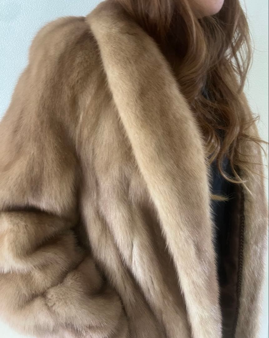 最終値下げ‼️839 ブラウンファーコート オープンフロント