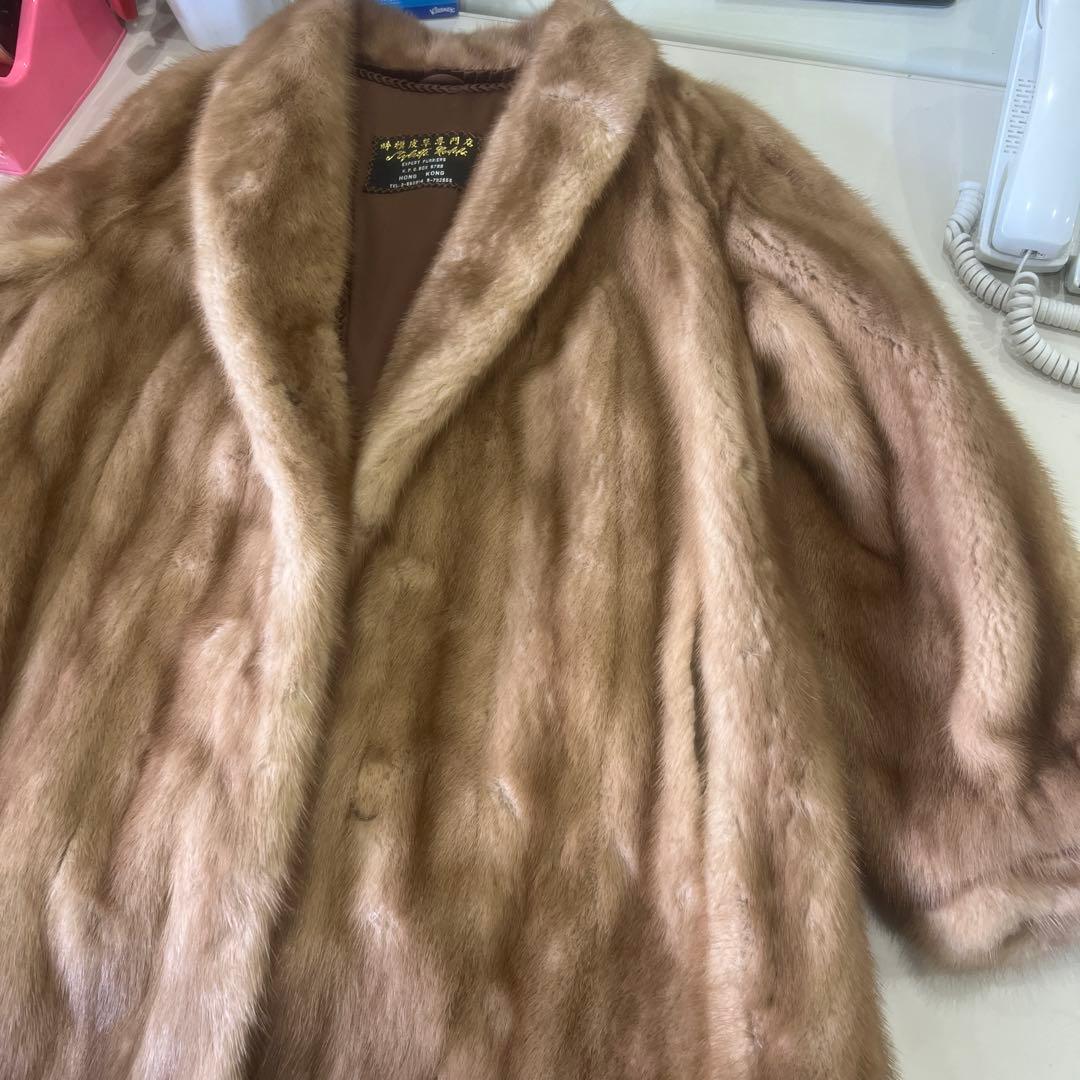 最終値下げ‼️839 ブラウンファーコート オープンフロント