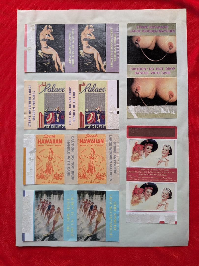 女性マッチラベル Vol.1　400枚以上