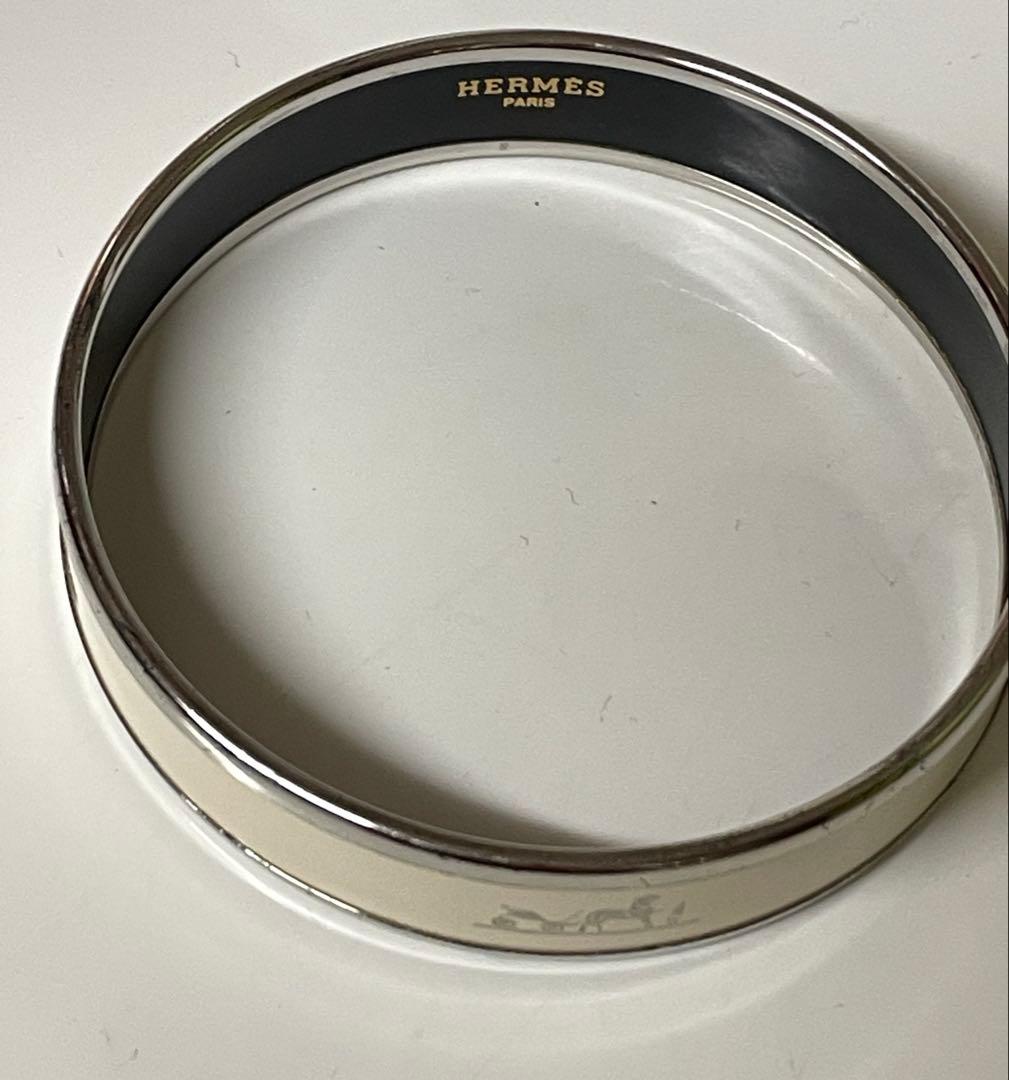 HERMES エルメス エマイユPM メタル カレーシュ ブレスレット バングル
