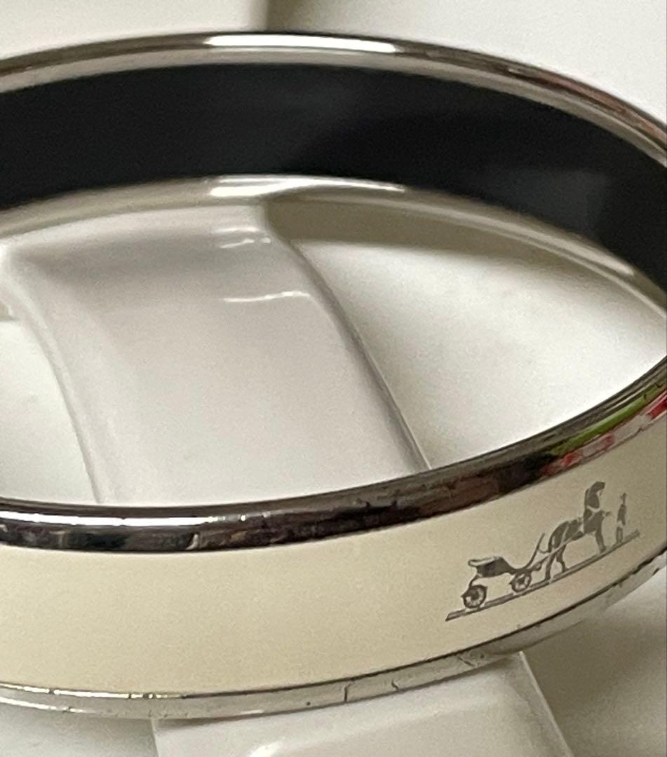 HERMES エルメス エマイユPM メタル カレーシュ ブレスレット バングル