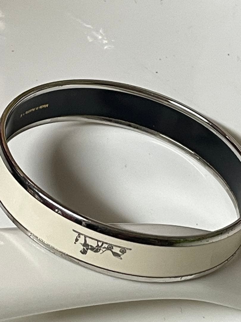 HERMES エルメス エマイユPM メタル カレーシュ ブレスレット バングル