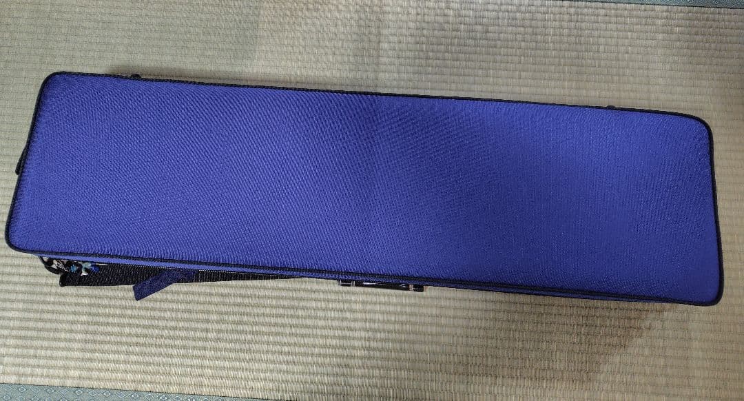 長唄用細棹三味線本体 花柄カバー 専用ケース付き