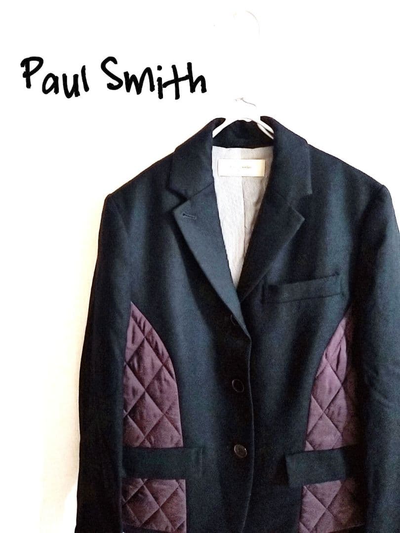 D221878 Paul Smith ウール キルティング テーラードジャケット