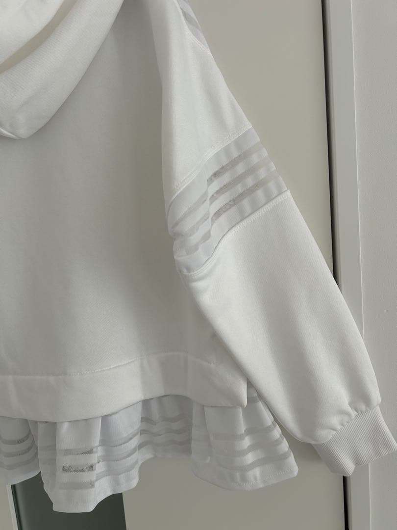 や*な様 グレースコンチネンタル シースルー ホワイト パーカー