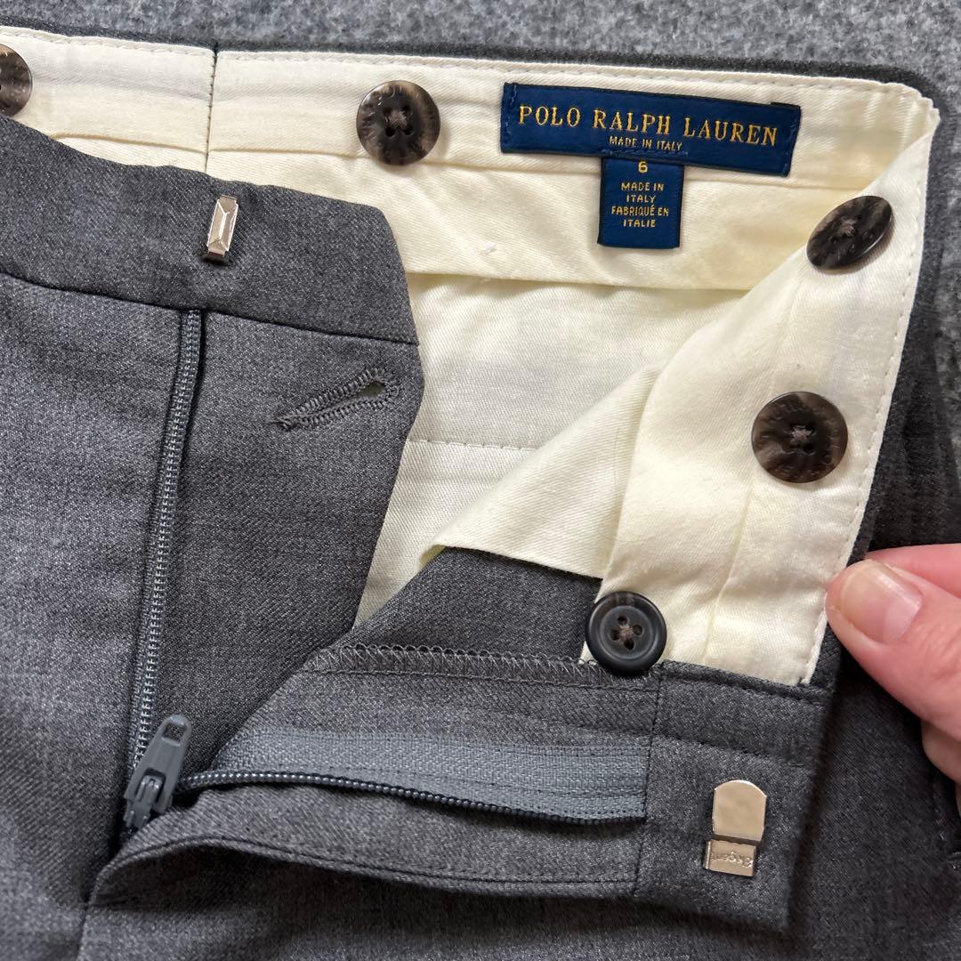 ラルフローレン キッズ スーツ 長袖シャツ ネクタイ 120 金ボタン ネイビー