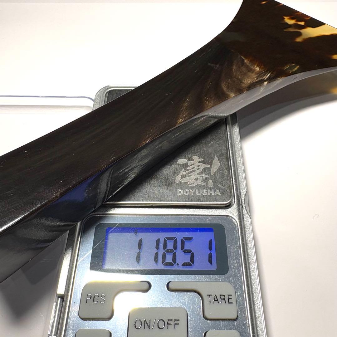 n*n様 本鼈甲 三味線撥 撥先約89mm 全長180mm 重量118g 高級天