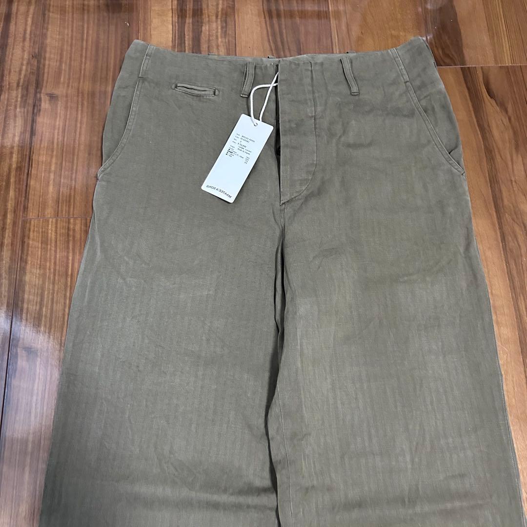 【美品】25SS MAATEE&SONS ドゥルン チノパンツsize3