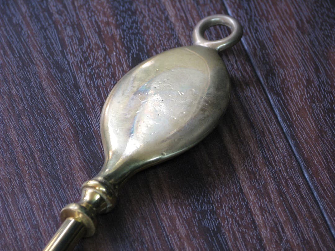 【デッドストック】吉田三郎商店真鍮ロング靴べら♪シューホーンソリッドブラス148