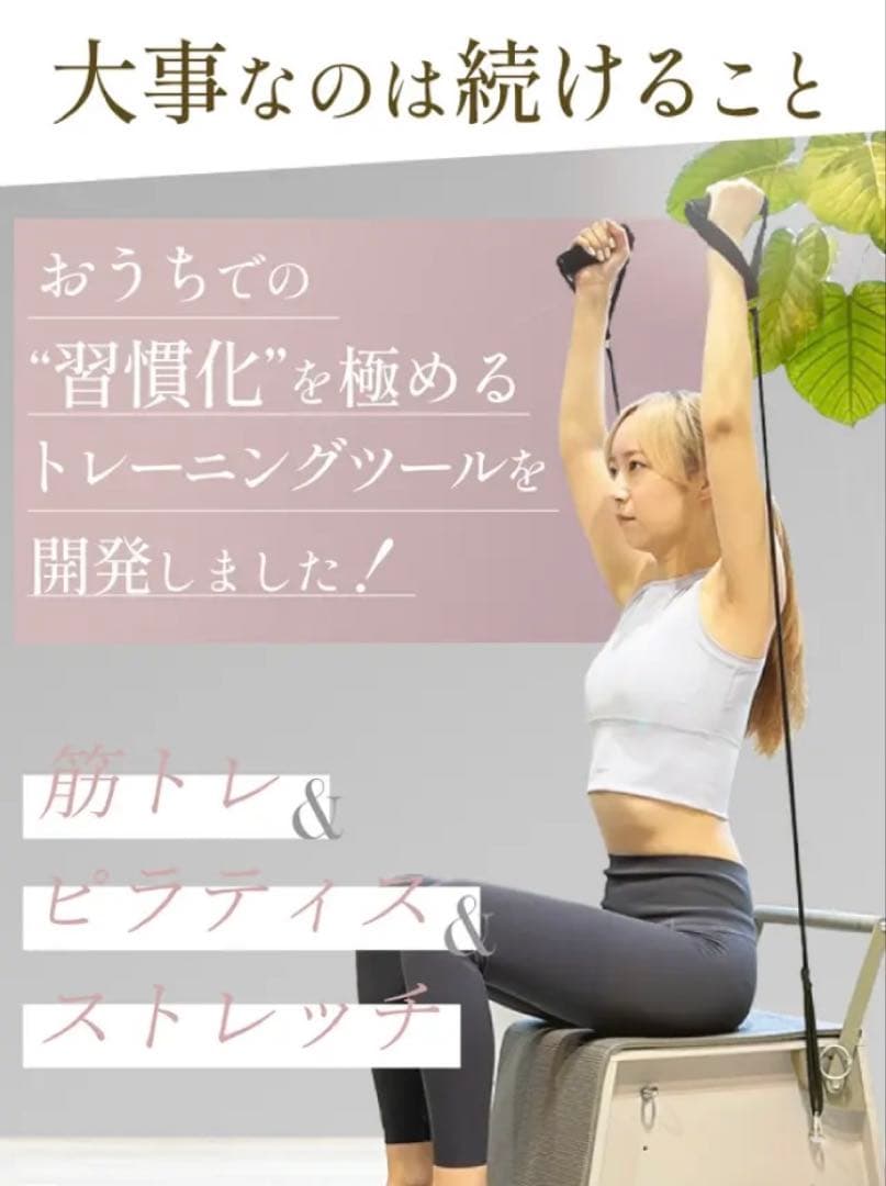 【Meltis】　自宅でピラティス　部屋に溶け込むマルチトレーニング用品