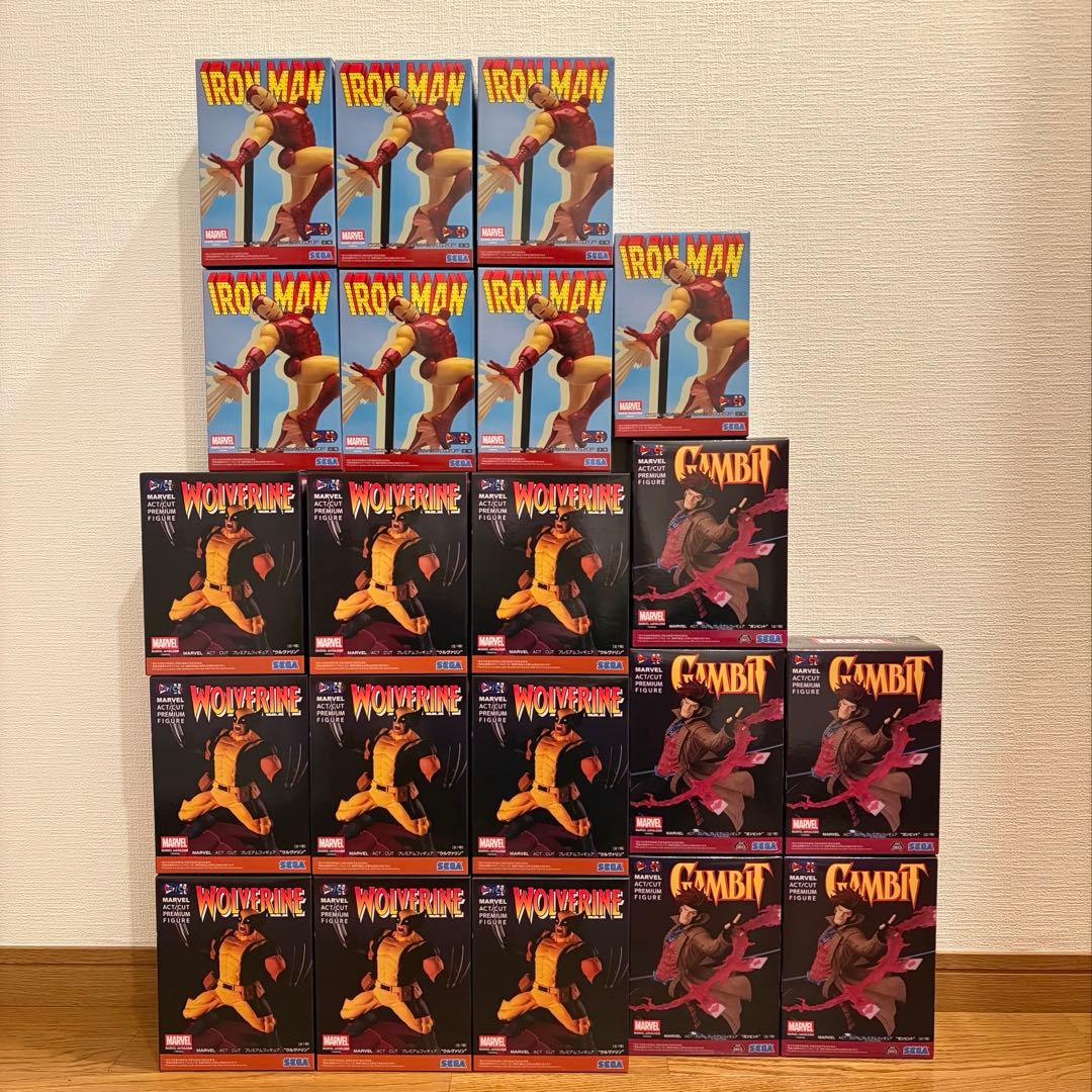 MARVEL ACT/CUT プレミアムフィギュア アイアンマン　ウルヴァリン