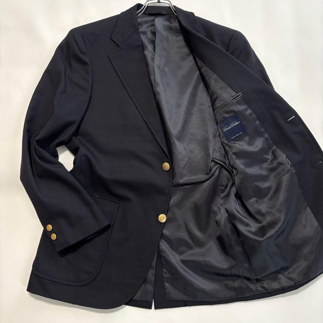 良品 ブルックスブラザーズ 金ボタン テーラードジャケット Mサイズ 紺ブレ