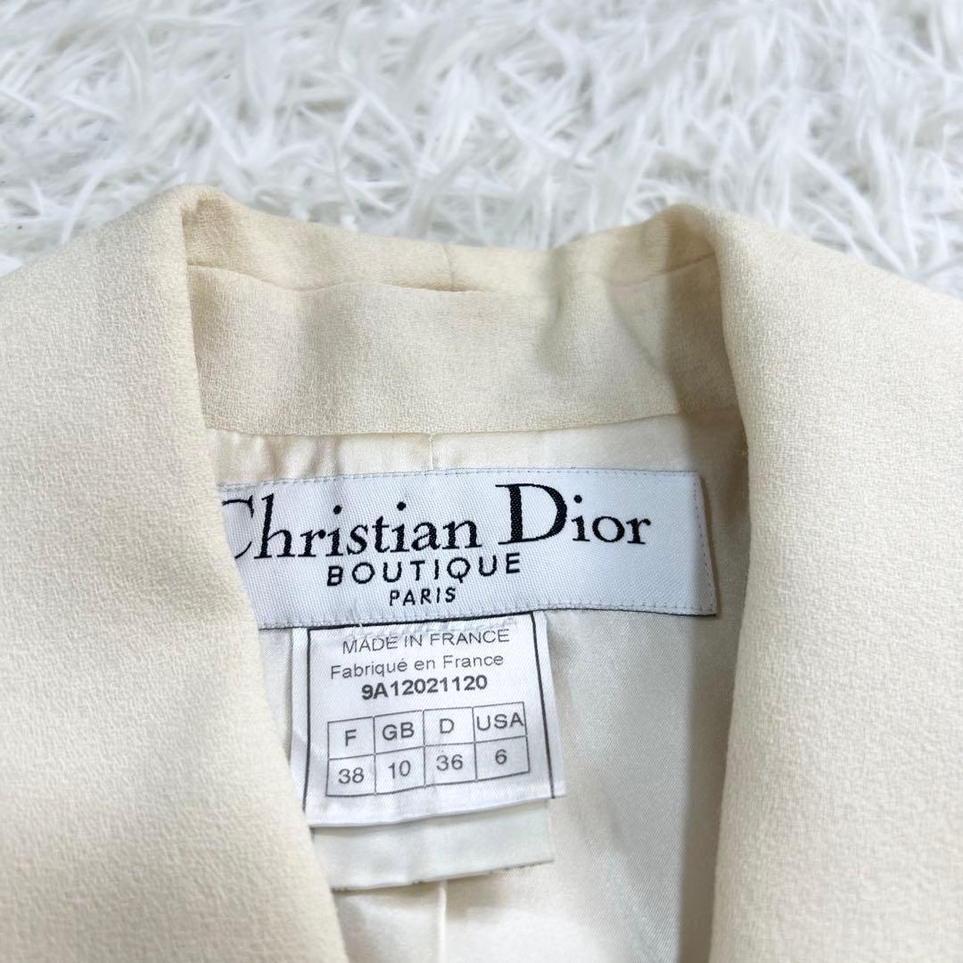 12742✨クリスチャンディオール ガリアーノ期 フリンジ テーラードジャケット