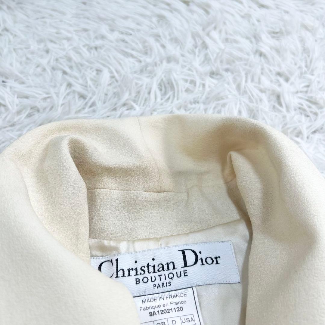 12742✨クリスチャンディオール ガリアーノ期 フリンジ テーラードジャケット