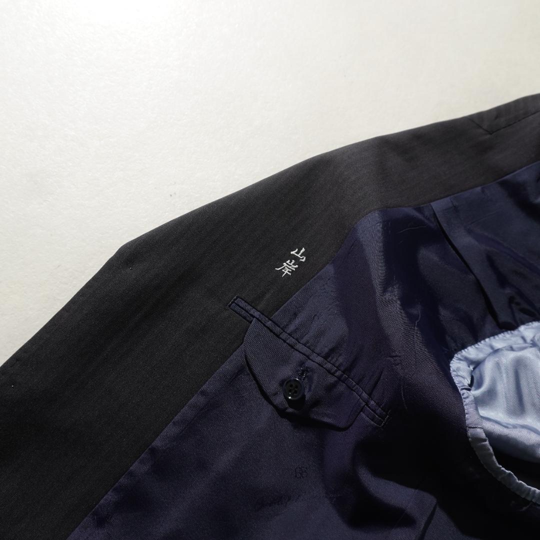 BALENCIAGA ストライプ柄シングルセットアップスーツ 黒/UW167