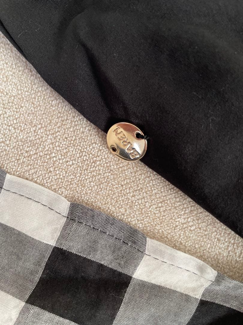 baren 前髪スカーフハット　ギンガムブラック