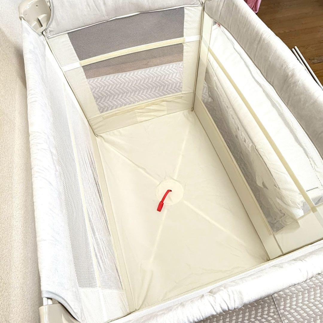 【極美品・付属品完備】アップリカ ココネルエアープラスAB ホワイトベージュ