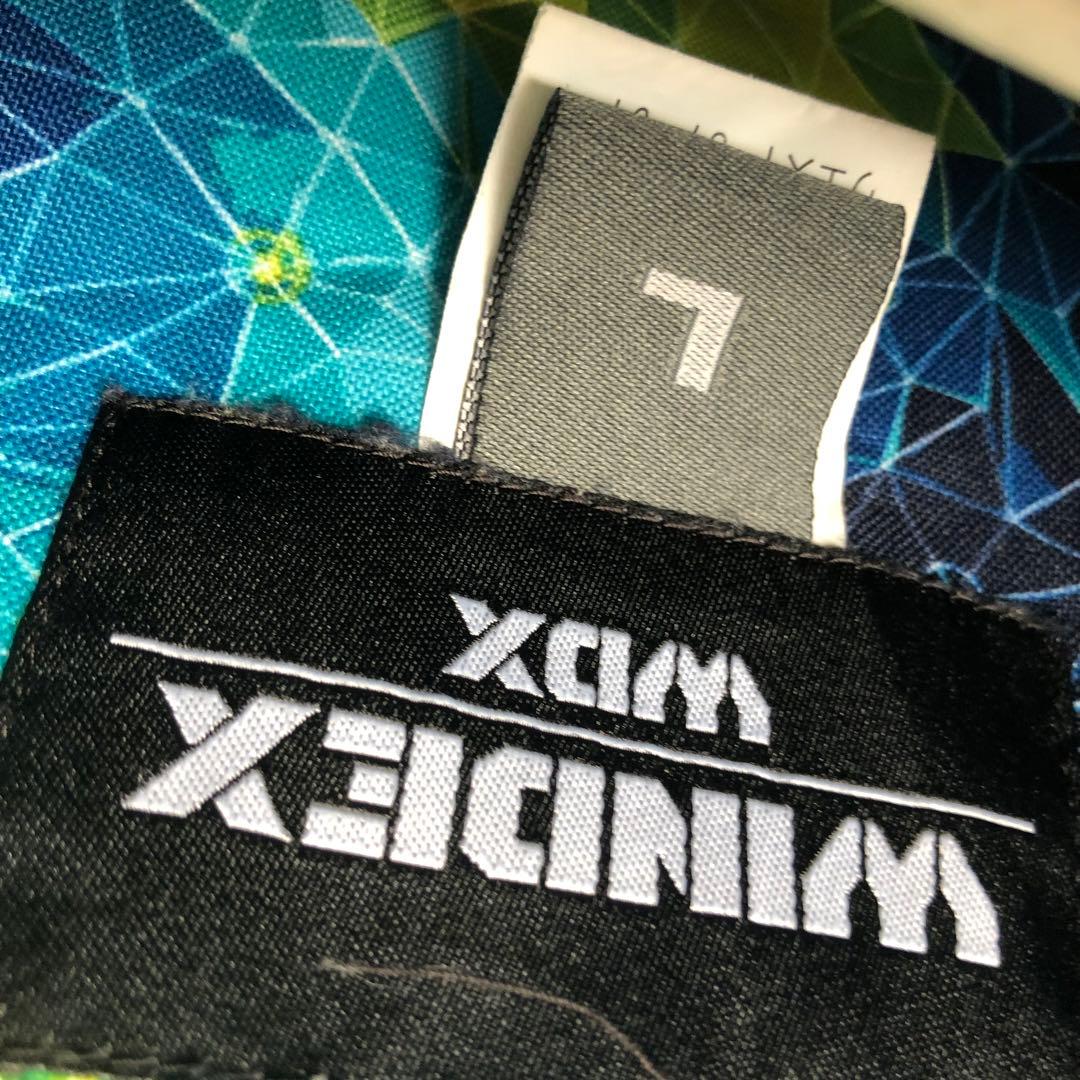 WINDEX スキーウェアセット 青黄カモフラ L