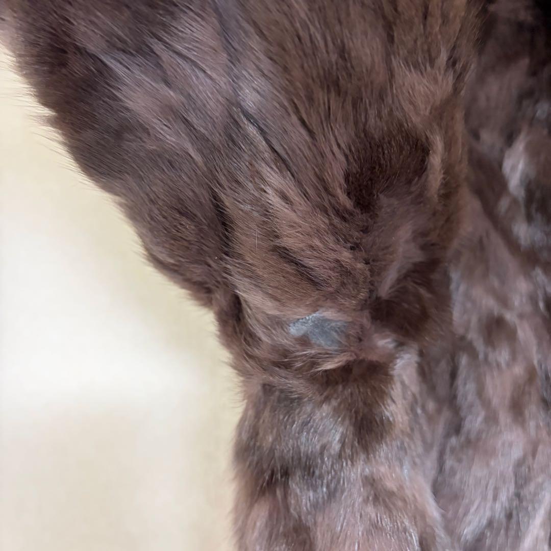 ロリス　リバーシブル フード付き　ファーコート