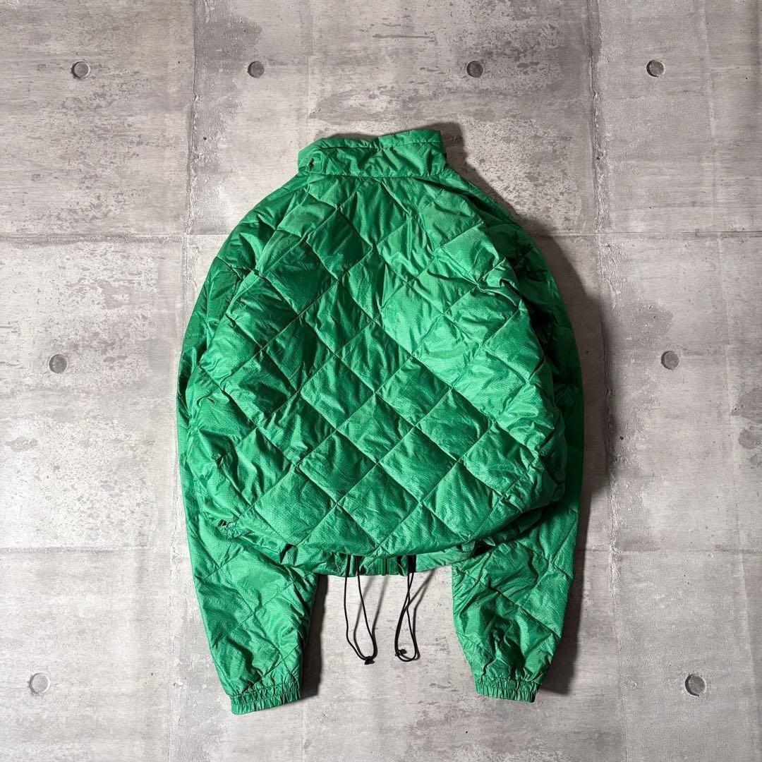 Columbia ダイヤキルト ダウンジャケット 短丈 ドローコード y2k 緑