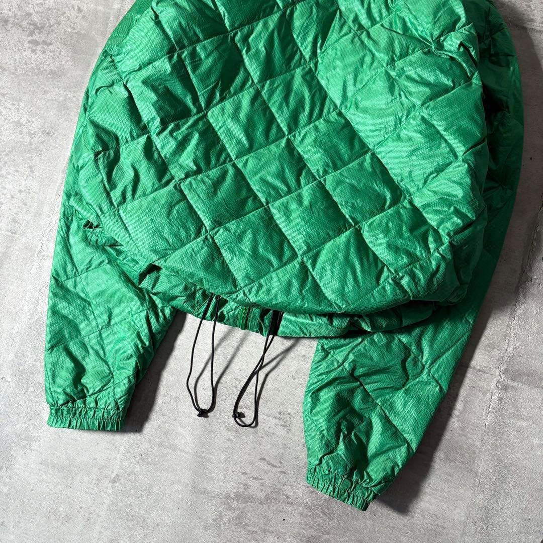 Columbia ダイヤキルト ダウンジャケット 短丈 ドローコード y2k 緑