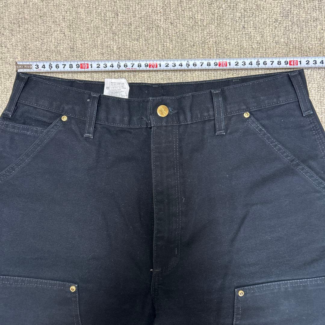 【Carhartt 】カーハートダブルニーワークパンツ　メキシコ製　ブラック