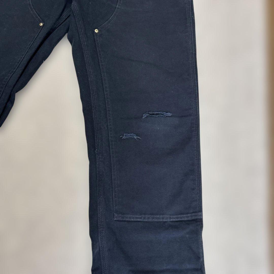 【Carhartt 】カーハートダブルニーワークパンツ　メキシコ製　ブラック