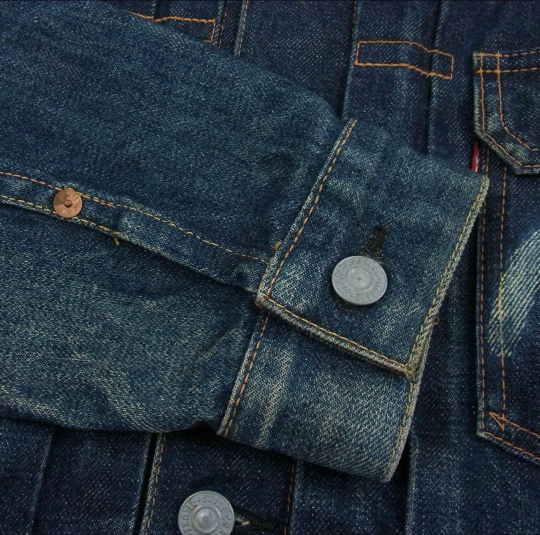 エヴィス　evisu ダークブルー デニムジャケット