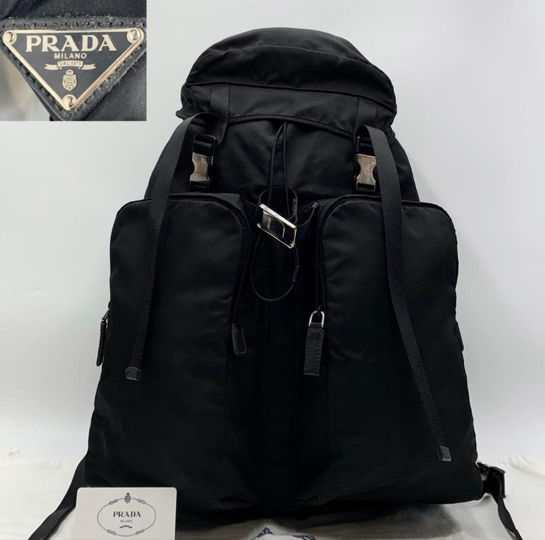 PRADA プラダ 2VZ065 リュック バックパック トライアングルロゴ 黒