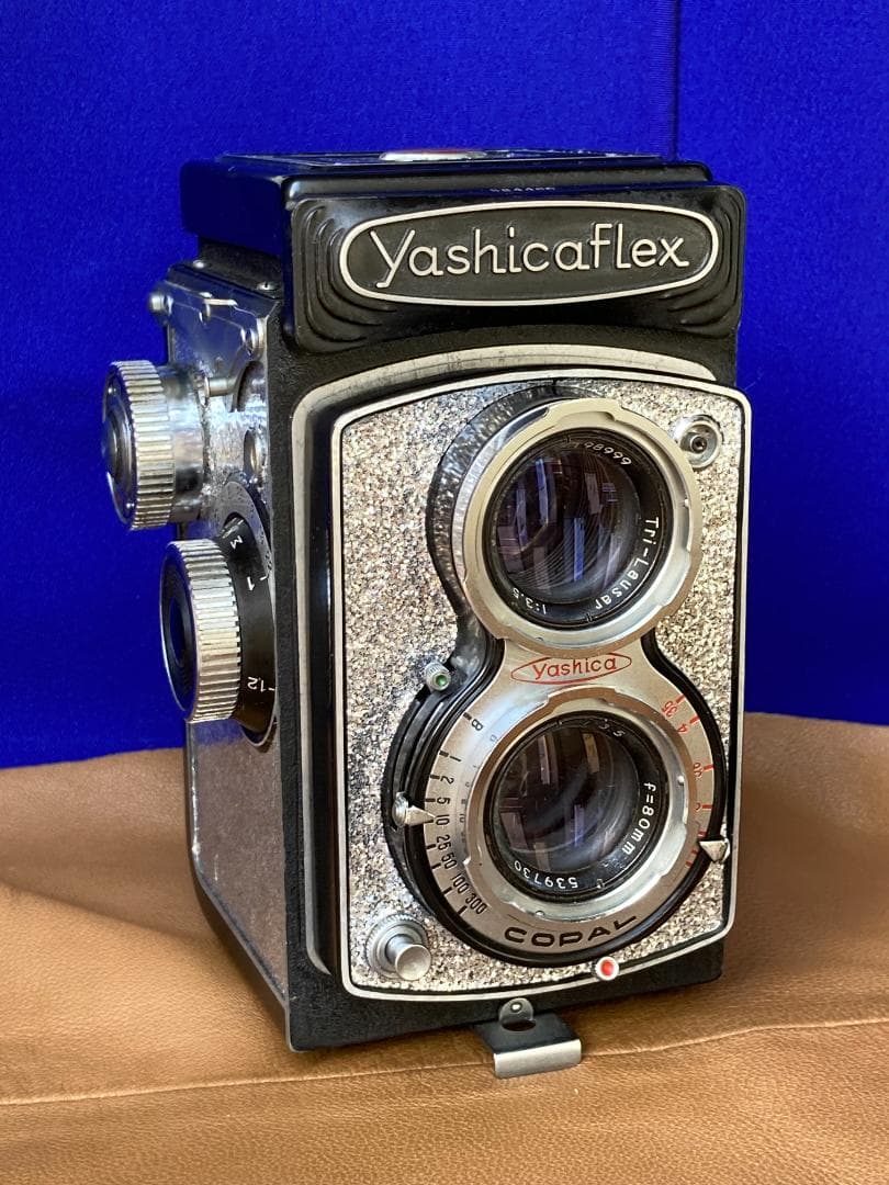 整備済 YashicaFlex C　ミラー交換・動作良好　美しい外装の二眼レフ