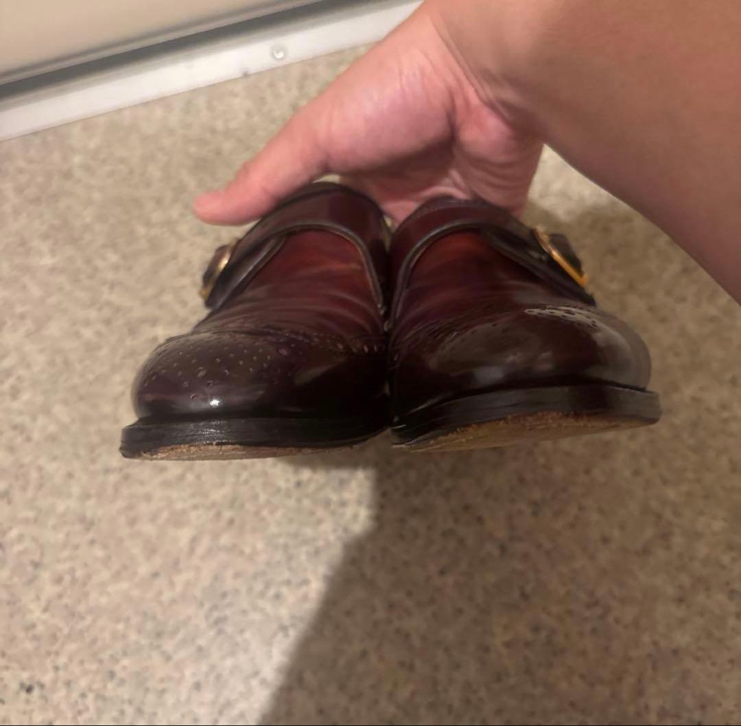 ビームス別注　オールデンコードバン　シングルモンク　6 1/2 バーガンディー