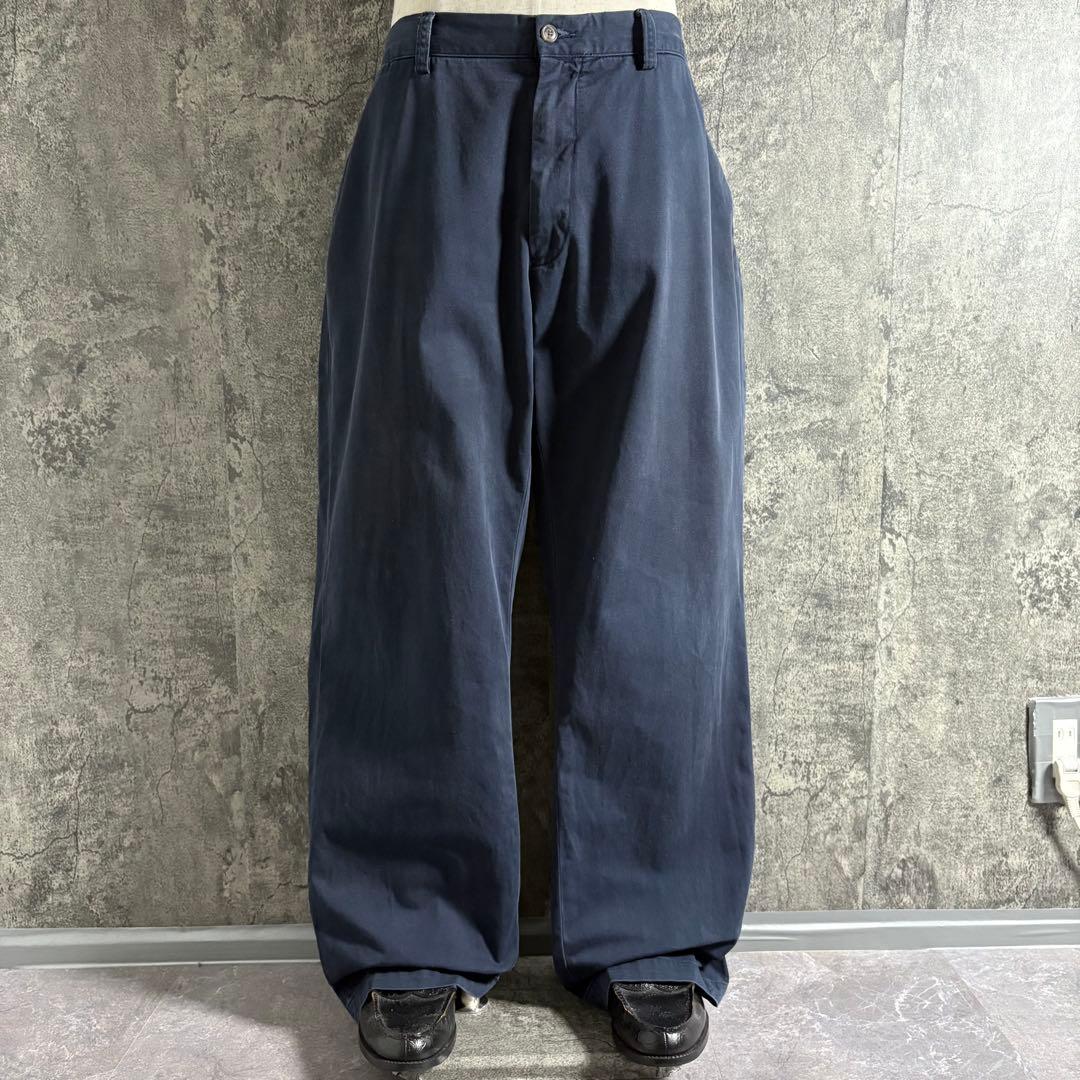 パンツ Ralph Lauren wide cotton chino pants W40