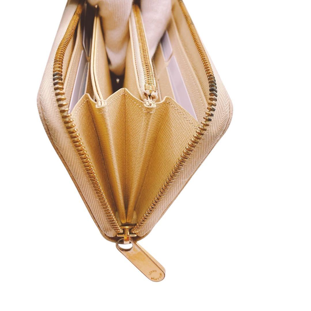 【美品】LOUIS VUITTON ダミエ・アズールジッピーウォレット☆箱付き♪