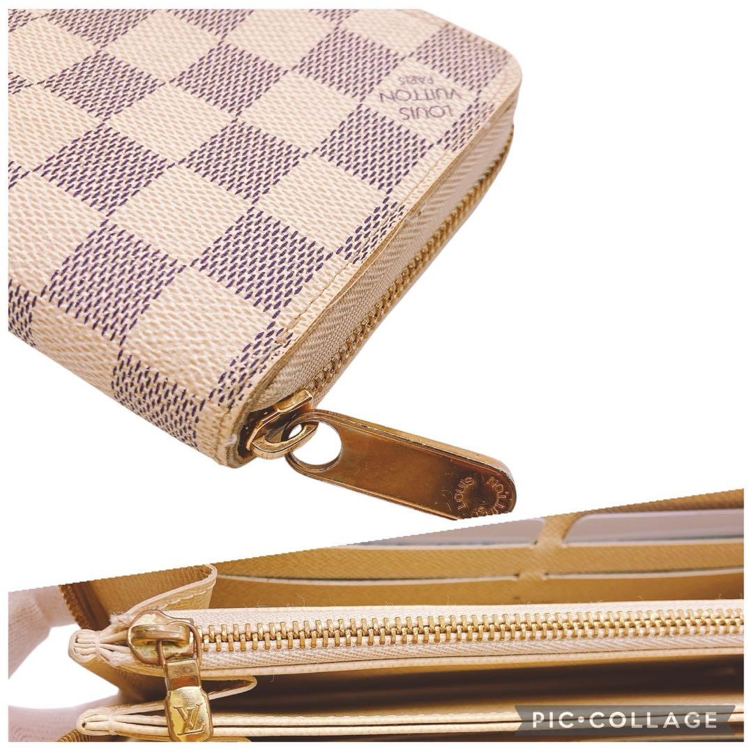 【美品】LOUIS VUITTON ダミエ・アズールジッピーウォレット☆箱付き♪