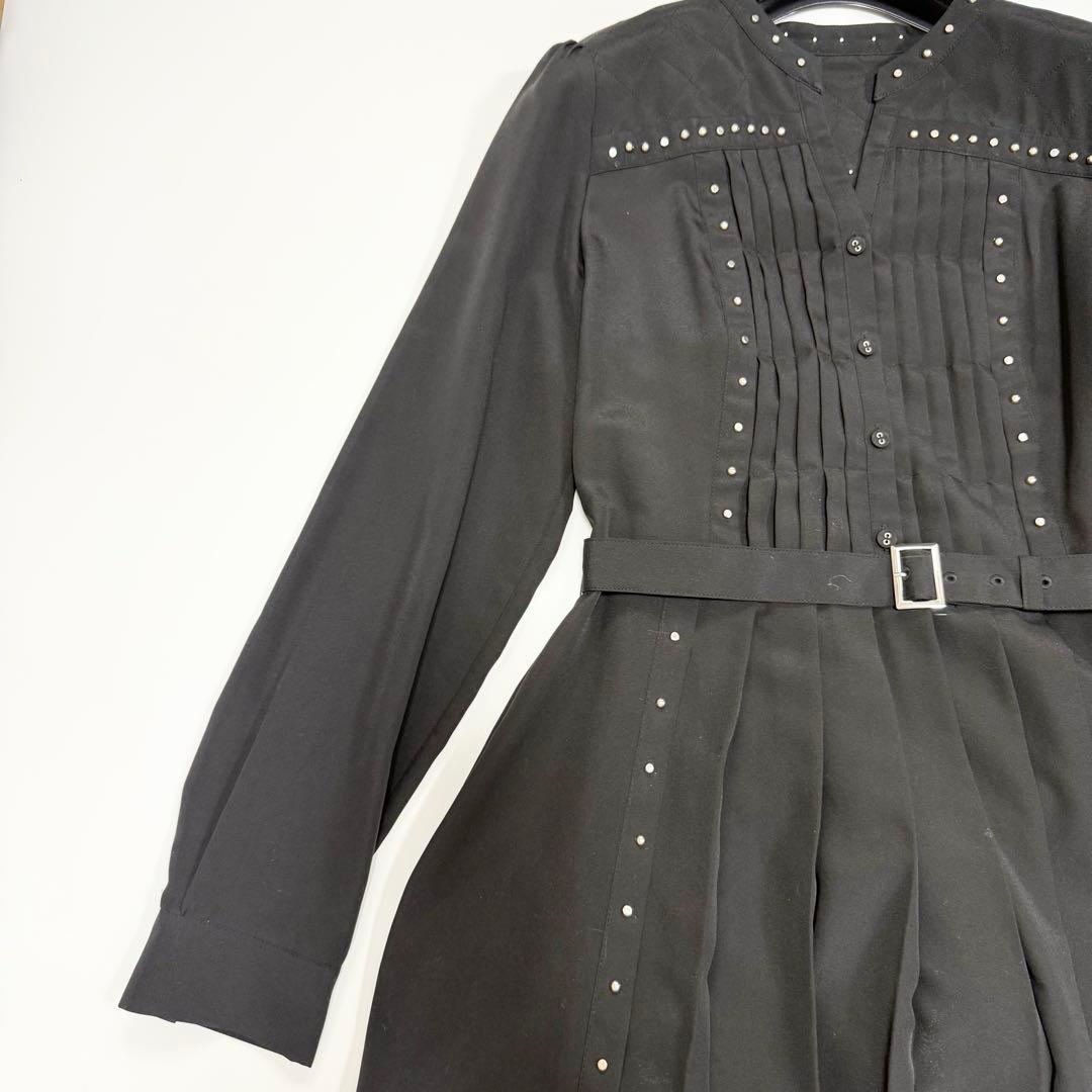 【美品✨】ダイアグラム　スタッズラインワンピース　ブラック　38 2023年