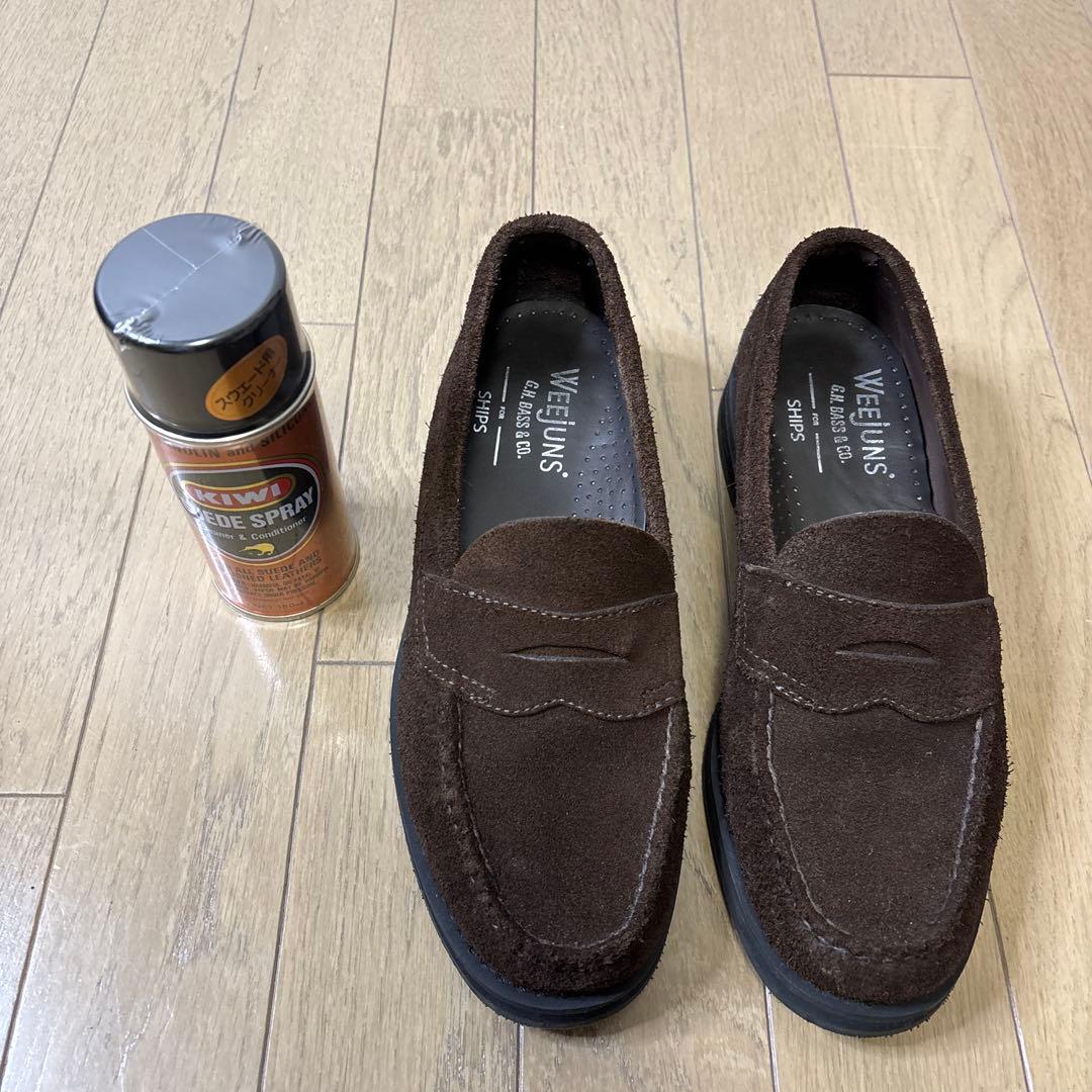 かーい　G.H.BASS weejuns ships別注　ローガンスエード