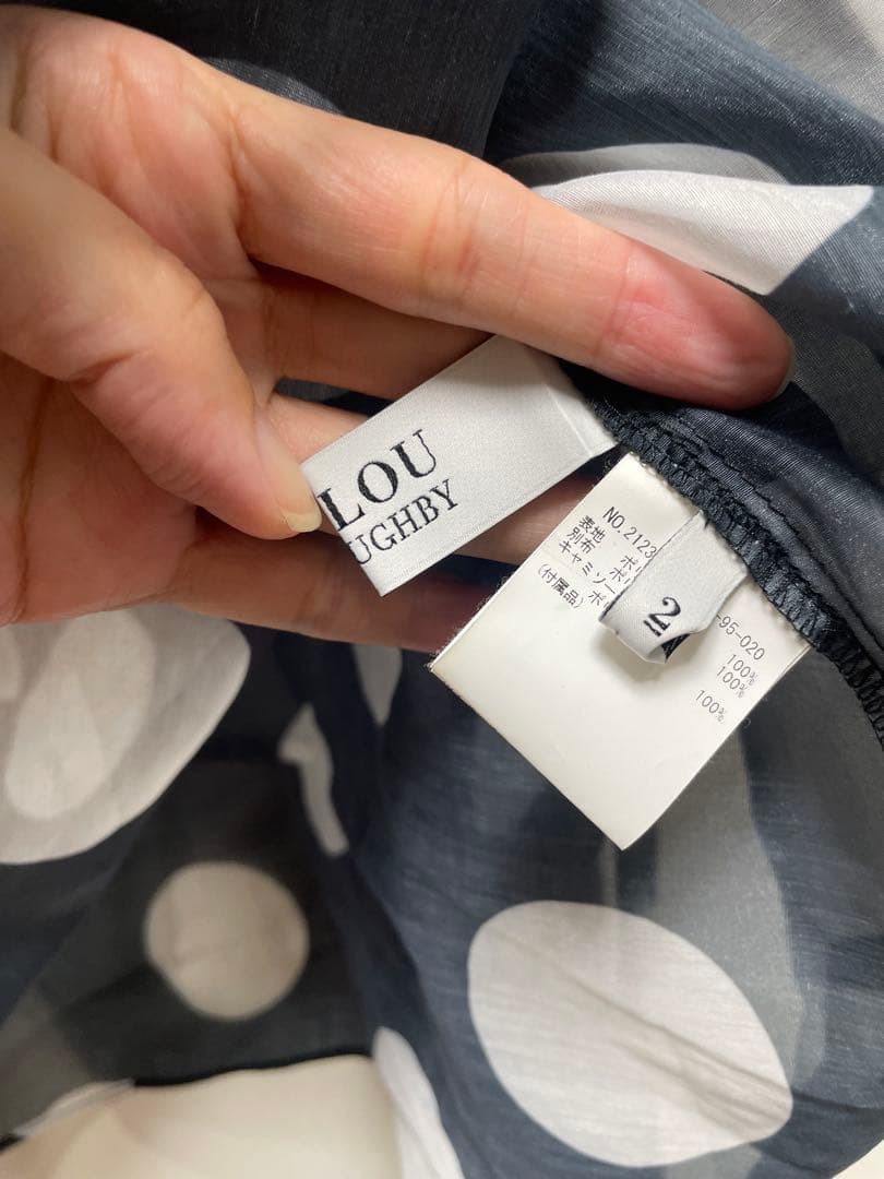 LOULOU Willoughby ルルウィルビー ビッグドット　ブラウス