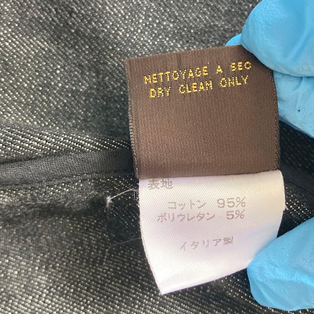 極美品 LOUIS VUITTON デニムジャケット 切替 ツイルデニム