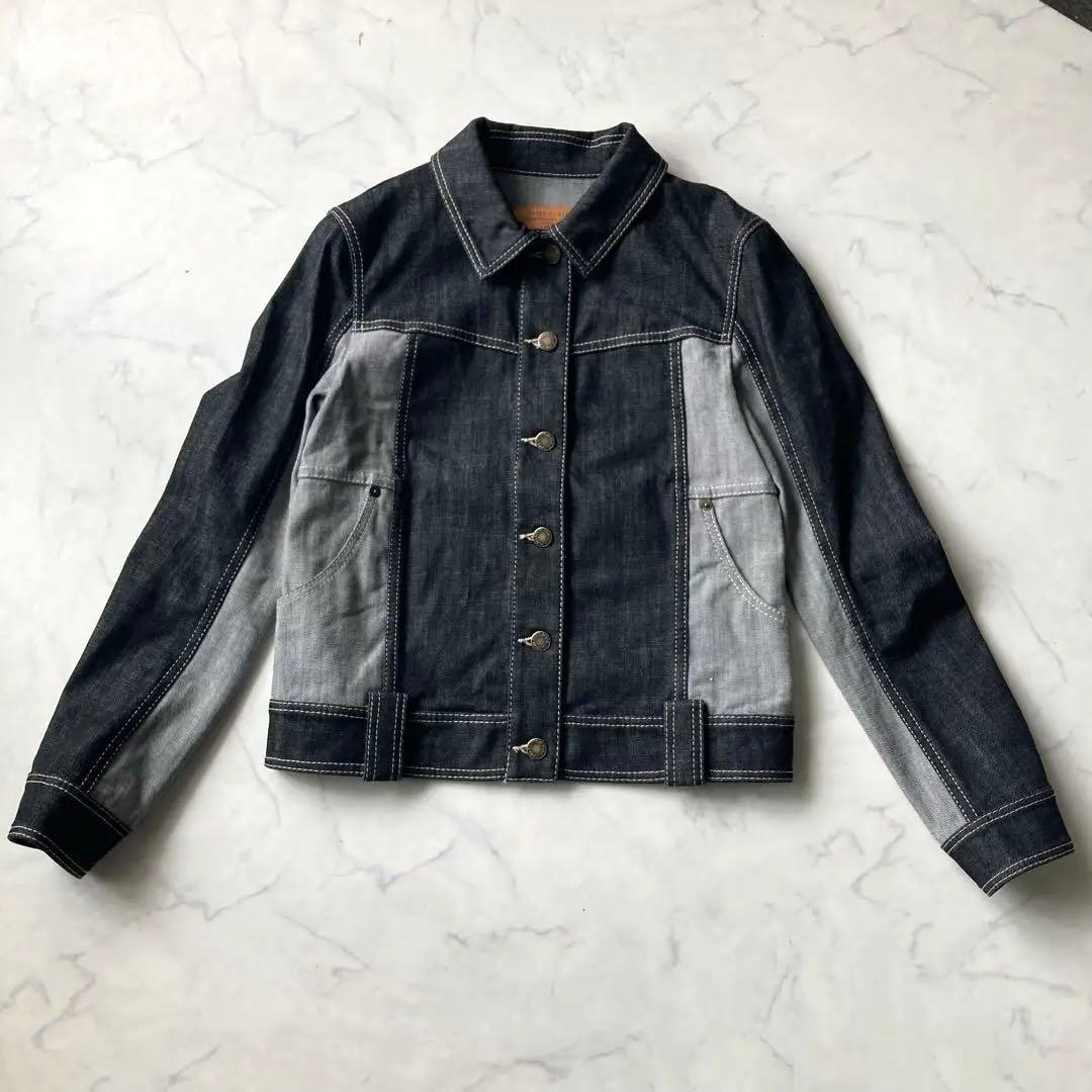 極美品 LOUIS VUITTON デニムジャケット 切替 ツイルデニム