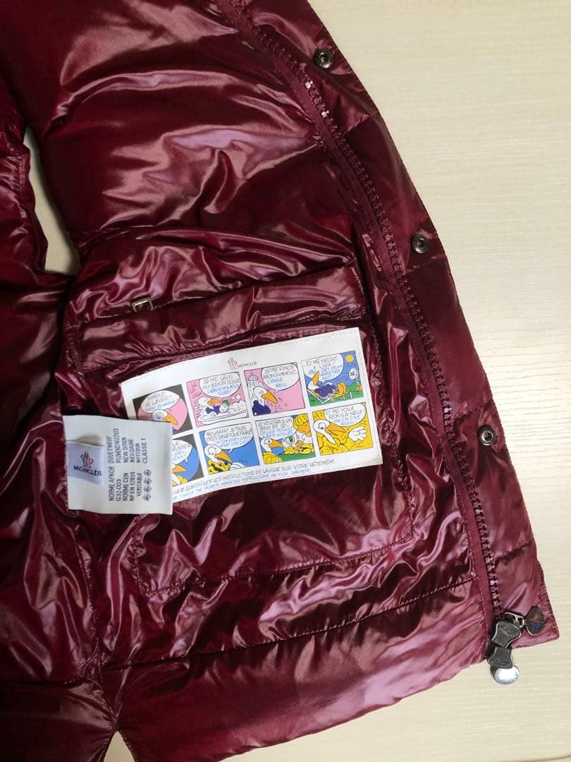 ※訳あり【MONCLER】モンクレール ダウンベスト 希少色　ボルドー　4