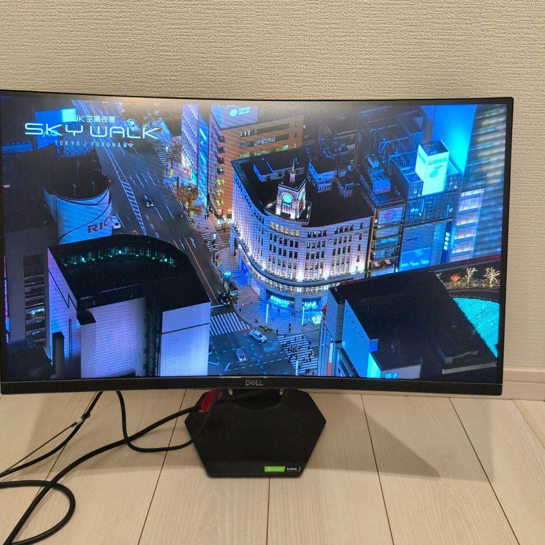 【極美品】Dell 27 湾曲ゲーミングモニター S2721HGF
