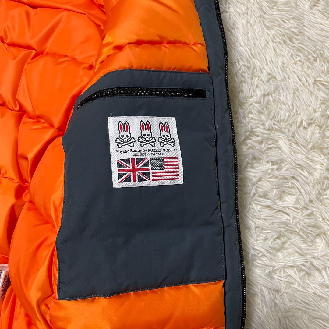 【T。。。Hashy】サイコバニー ダウンジャケット M 日本製 胸ロゴ