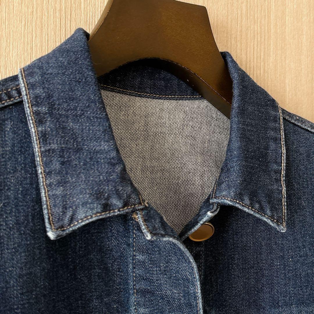 【1372】新品　アナイ　ストレッチデニムペプラム ジャケット　小さいサイズ