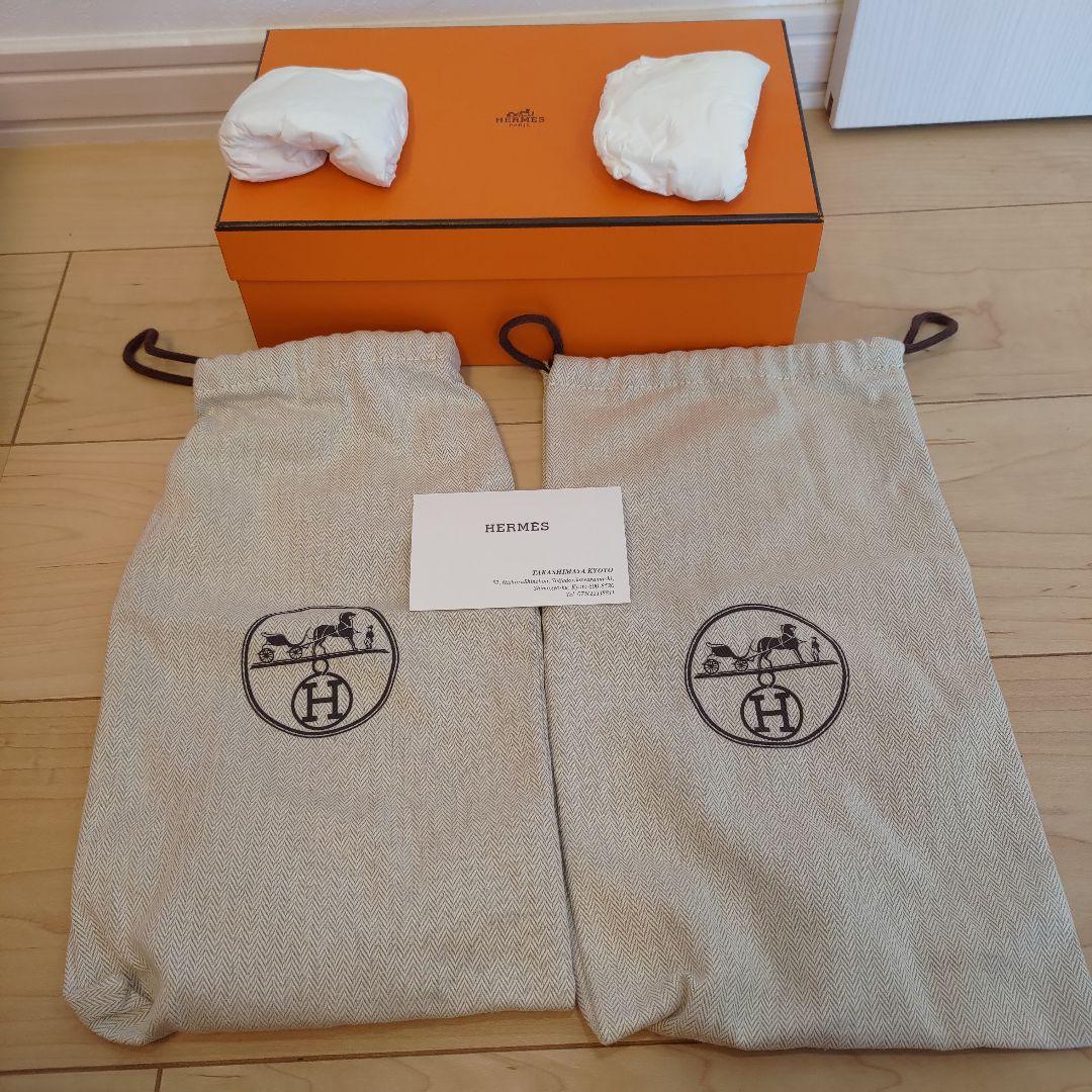 エルメス　オアジス　ゴールド　箱袋ショップカード付き　ソールカバー付き 37