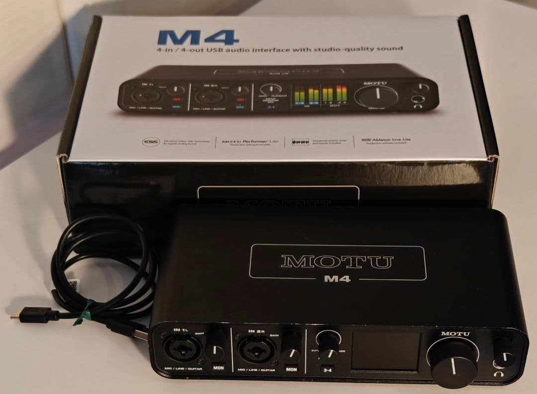 MOTU M4 オーディオインターフェイス【動作確認済み・元箱付属】