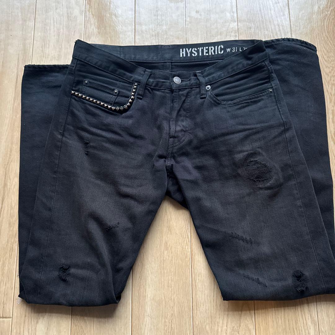 HYSTERIC GLAMOUR ダメージデニムパンツ